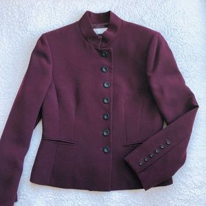 Tahari Burgundy Concierge Blazer